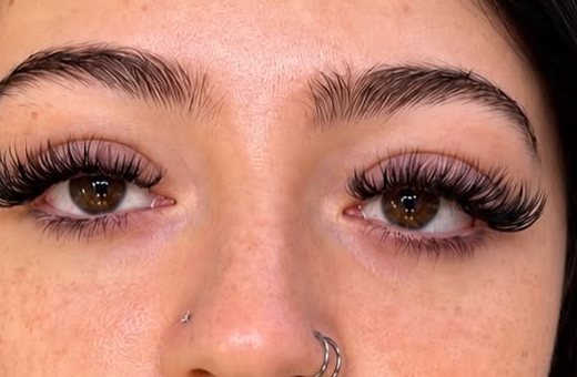 Foreign fill transformation at Lash Therapy — refreshed, full lash line
